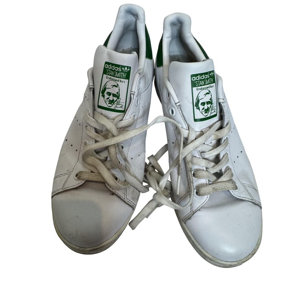 Adidas Stan Smith Shoes Mens‎ Size 9 White Green Leather Classic Tennis M20324
